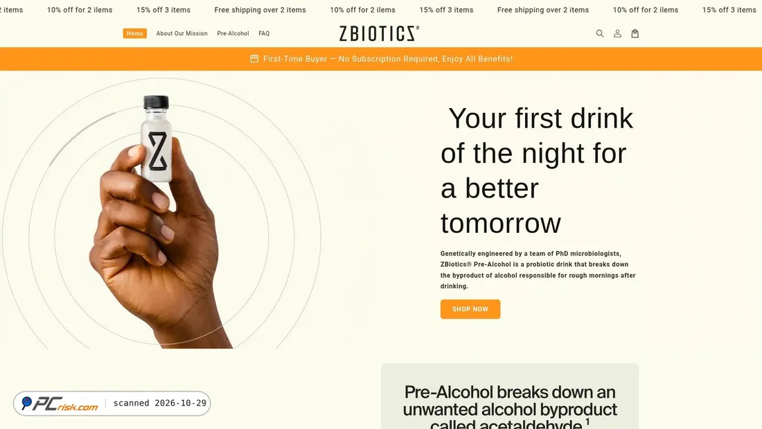 Screenshot of zbiotica.com