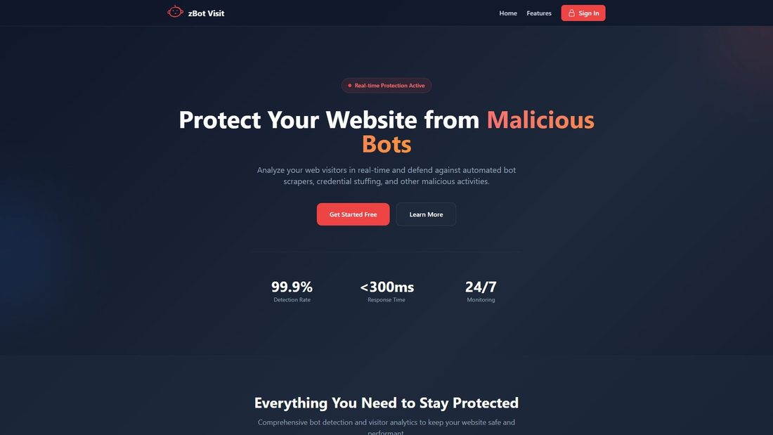 Screenshot of zbotvisit.com