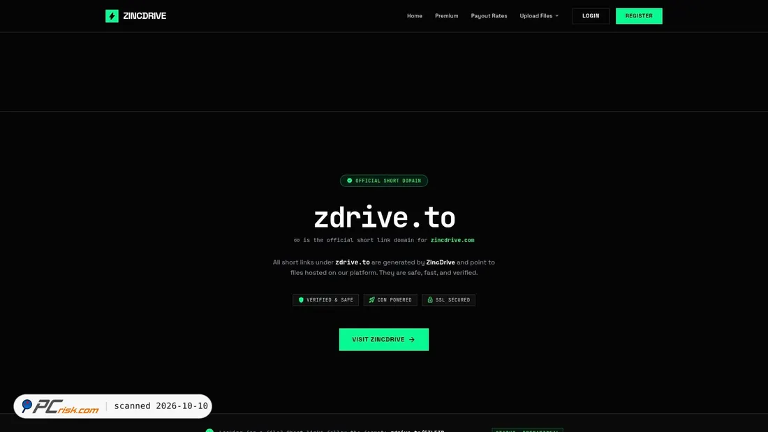 Screenshot of zdrive.to