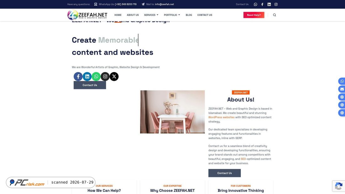 Screenshot of zeefah.net