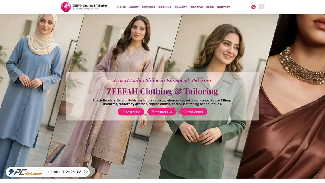 Screenshot of zeefah.pk