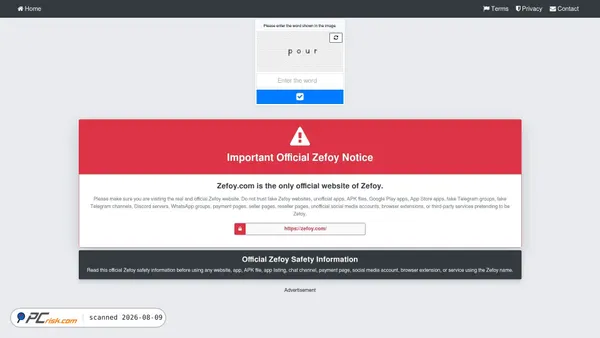 zefoy.com screenshot