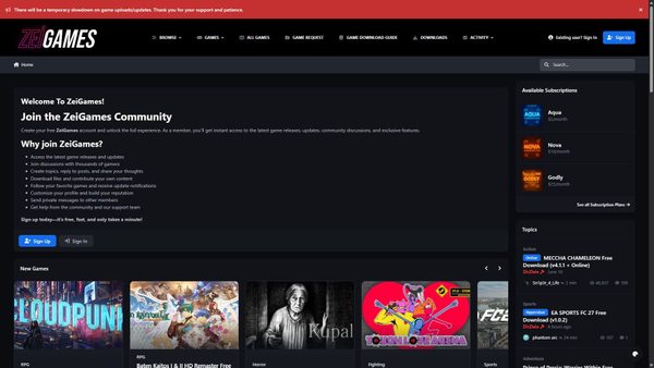 zeigames.com Screenshot