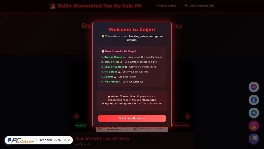 Zrzut ekranu zeijintopup.com