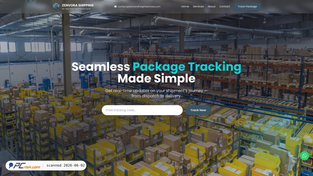Screenshot von zenvorafreightservices.com