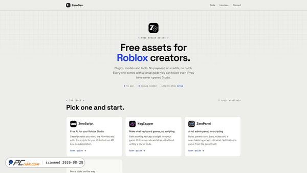 zerodev.tools Screenshot
