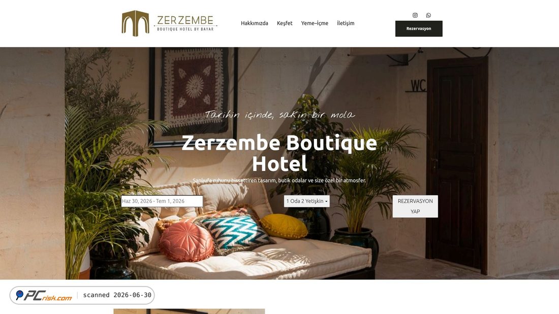 Screenshot of zerzembeboutiquehotel.com