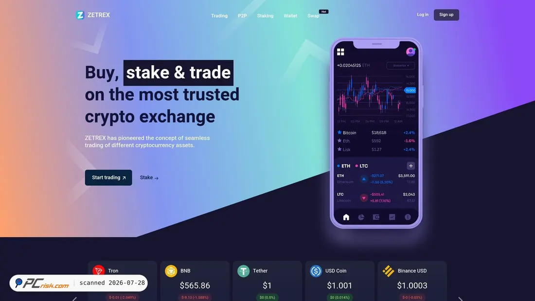 Screenshot of zetrex.pro