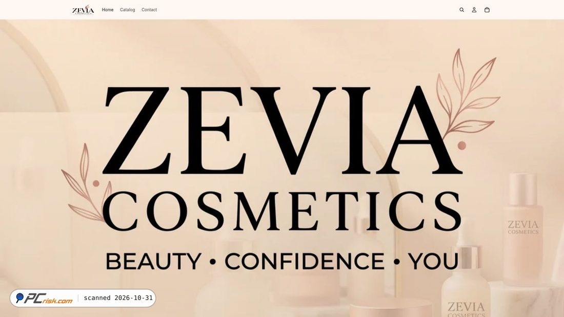 Screenshot von zeviacosmatics.store