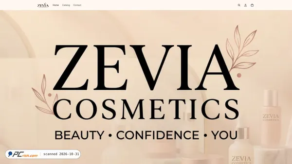 zeviacosmatics.store Screenshot