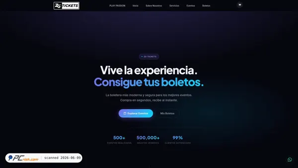 zgtickets.com.mx screenshot
