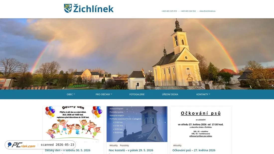Screenshot of zichlinek.eu