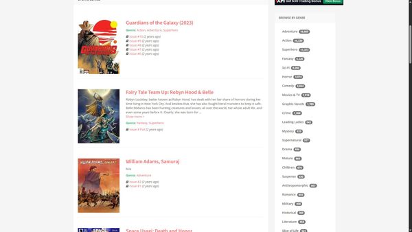 Screenshot di zipcomic.com