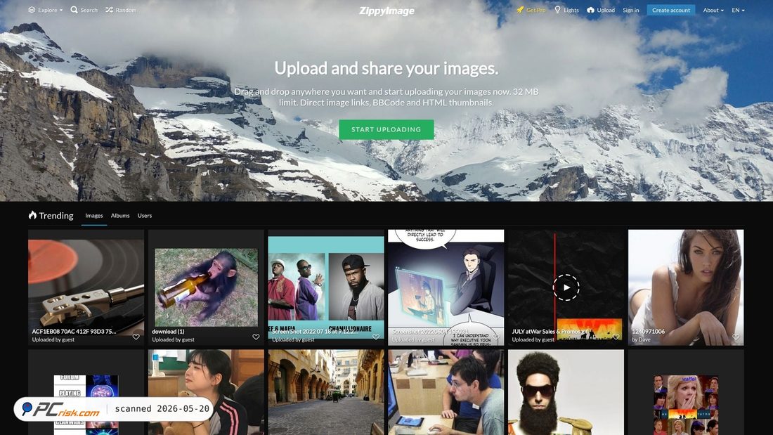 Screenshot of zippyimage.com