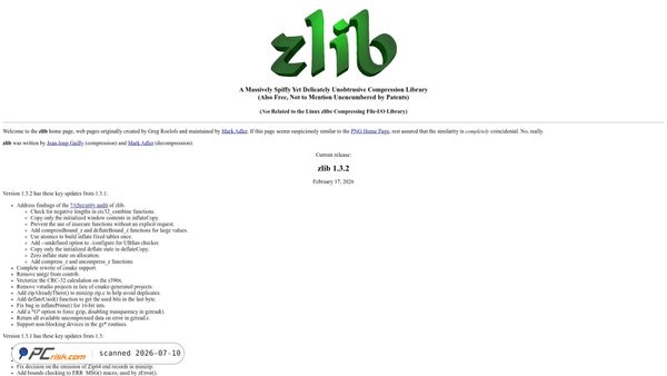 zlib.net screenshot
