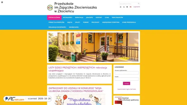 zlocieniaszek.edupage.org screenshot