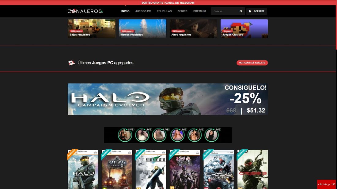 Screenshot von zona-leros.com