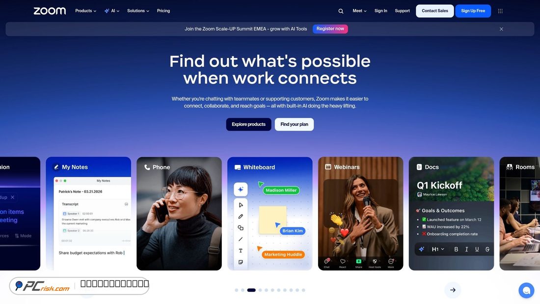 Screenshot von zoom.us
