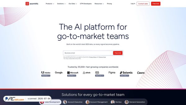 zoominfo.com screenshot