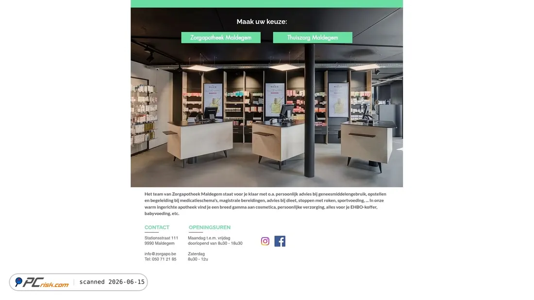 Screenshot of zorgapo.be