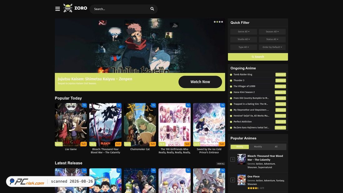 Screenshot of zoroto.se