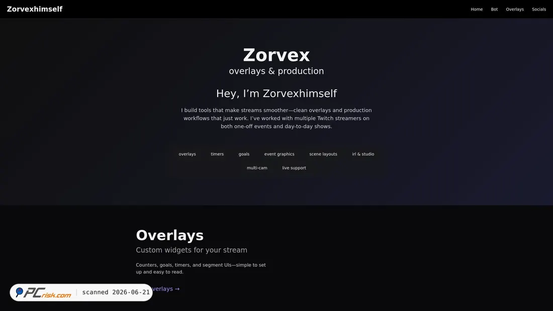 Screenshot of zorvex.wtf