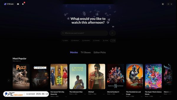 zstream.mov screenshot