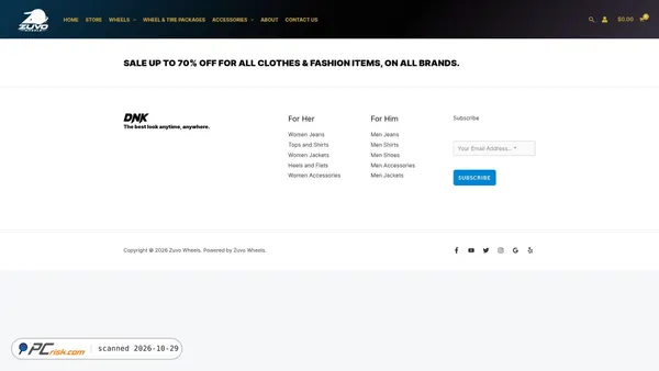 zuvowheels.shop Screenshot