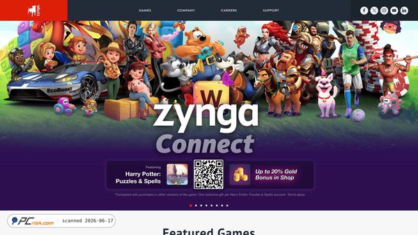zynga.com screenshot