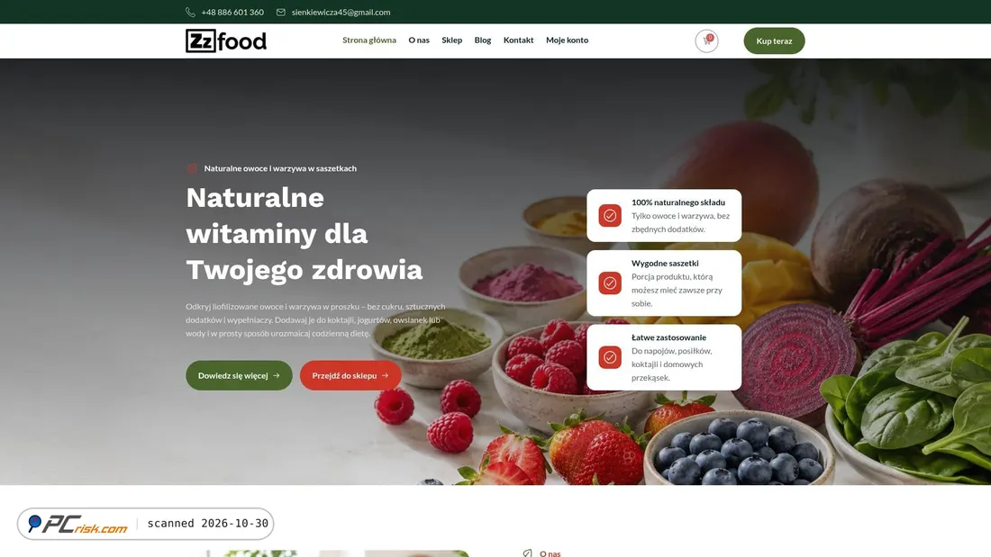 Screenshot of zzfood.pl